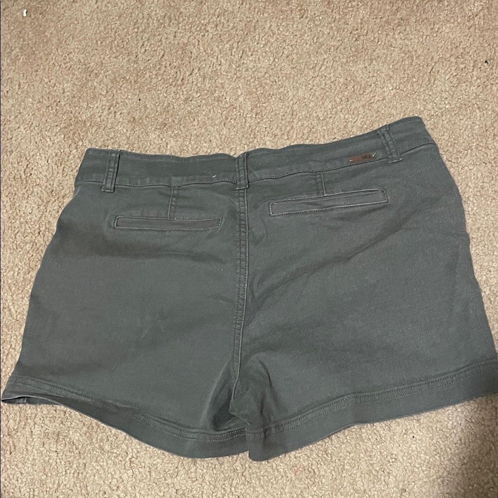 BKE Women's Gray/Green Jean Shorts - Picture 2 of 4